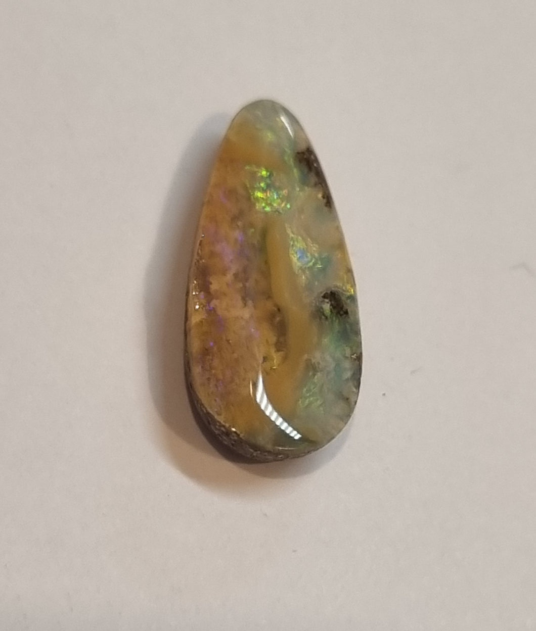 Green, Purple, Orange Tone Queensland Boulder Opal