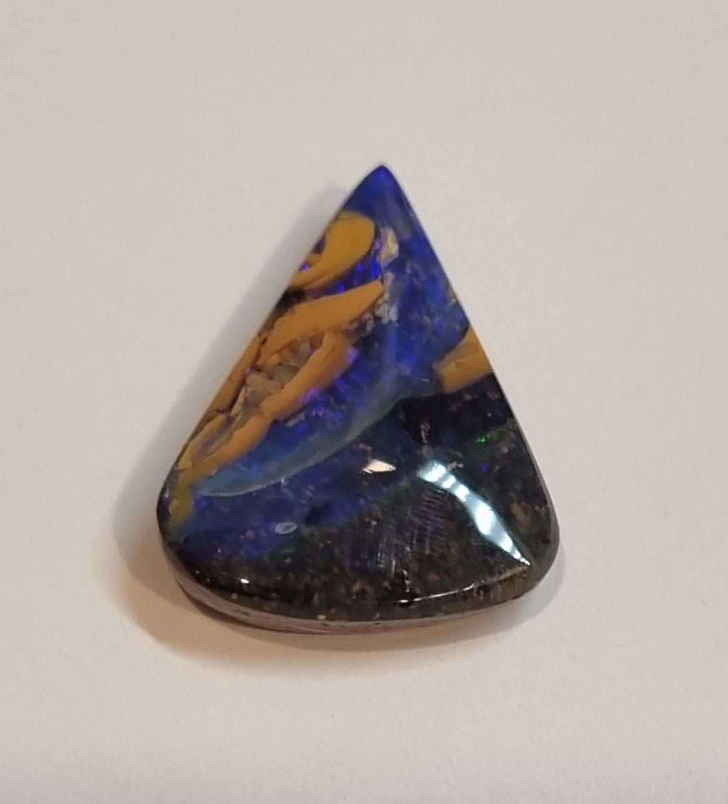 Orange & Blue  Queensland Boulder Opal