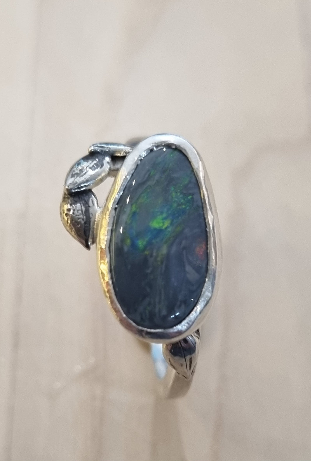 Australian Lightning Ridge Opal Ring