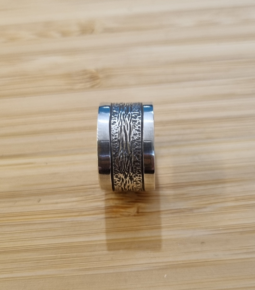 Engraved Sterling Silver Band